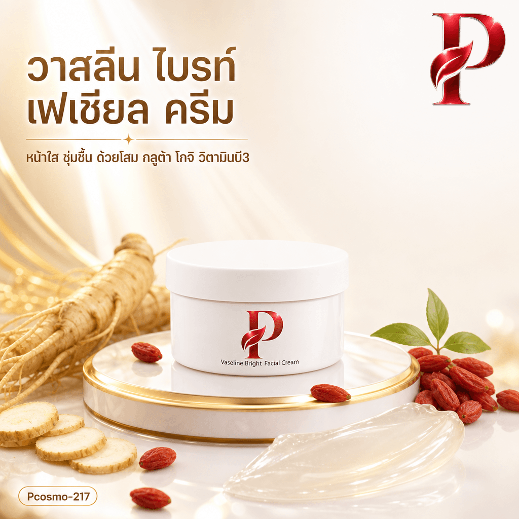 ปัญญาคอสโม วาสลีน ไบรท์ เฟเชียล ครีม รับผลิต OEM