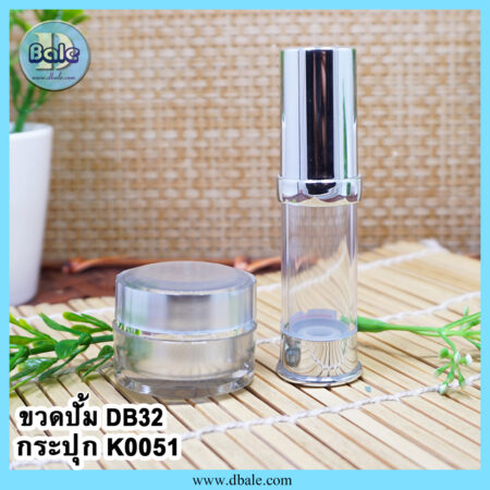 กระปุกครีม-k0051/ ขวดเซรั่ม-db32