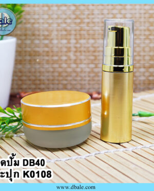 กระปุกครีม-k0108/ ขวดเซรั่ม-db40