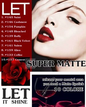 MENOW SUPER MATTE นี้คือลิปกลอสหลากหลายสีแบบเปรี้ยวๆ มี10สี10รสชาติ